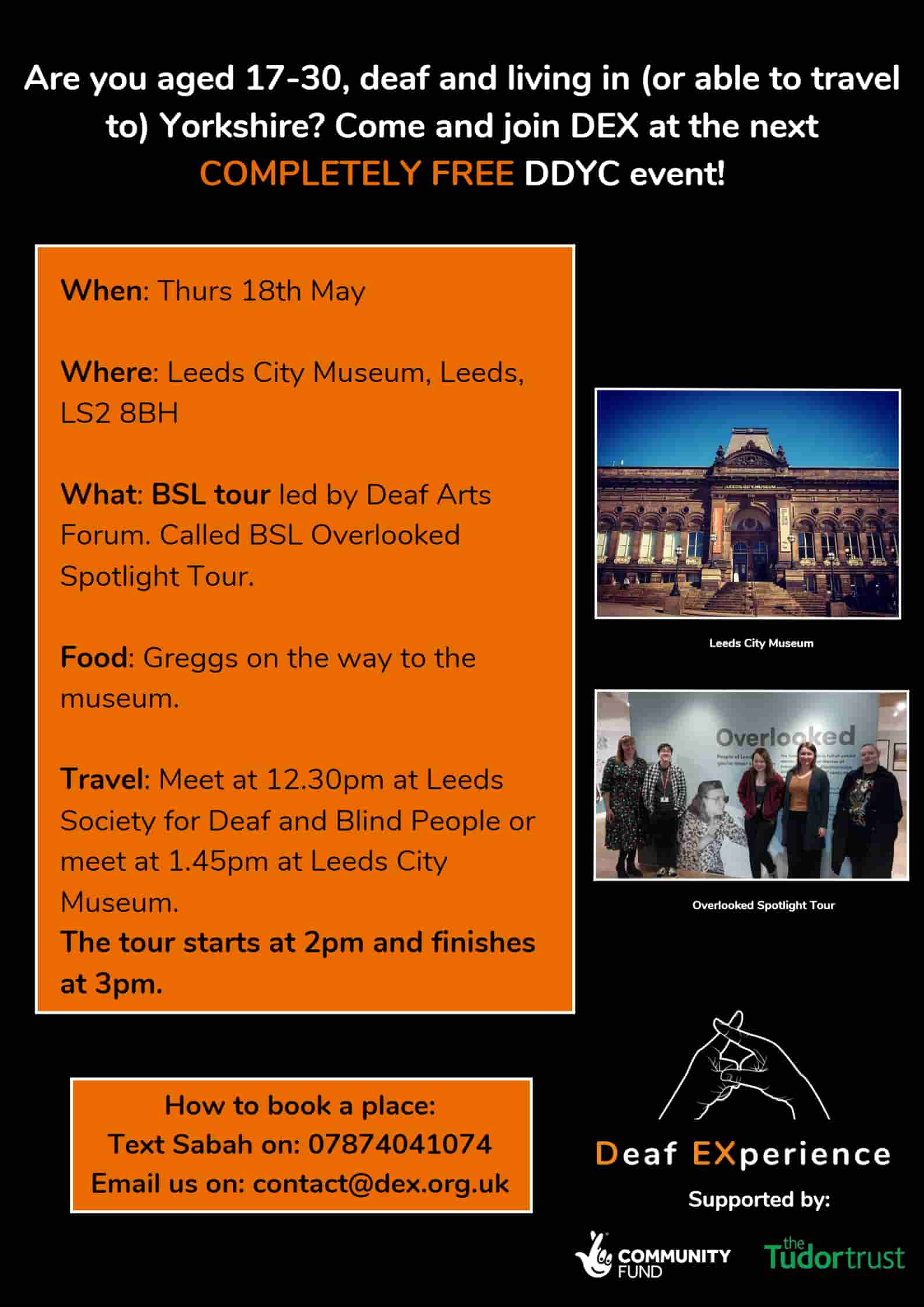 There are two May DDYC events! Deaf EXperience